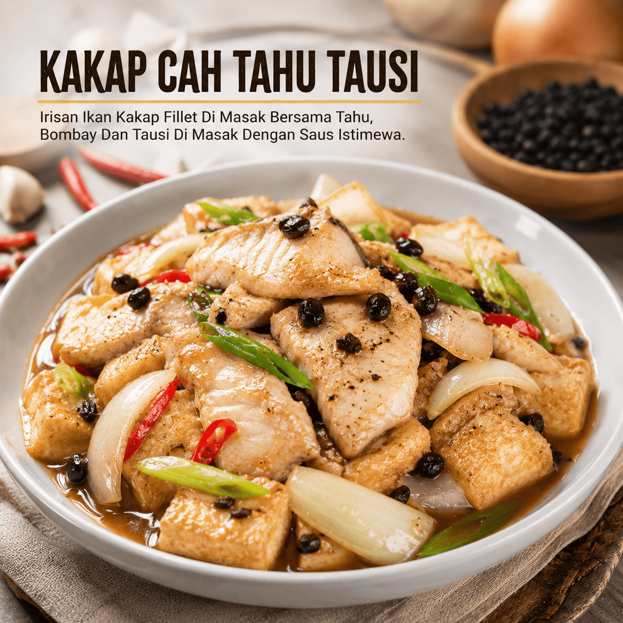 Kakap Cah Tahu Tausi